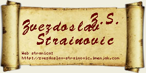 Zvezdoslav Strainović vizit kartica